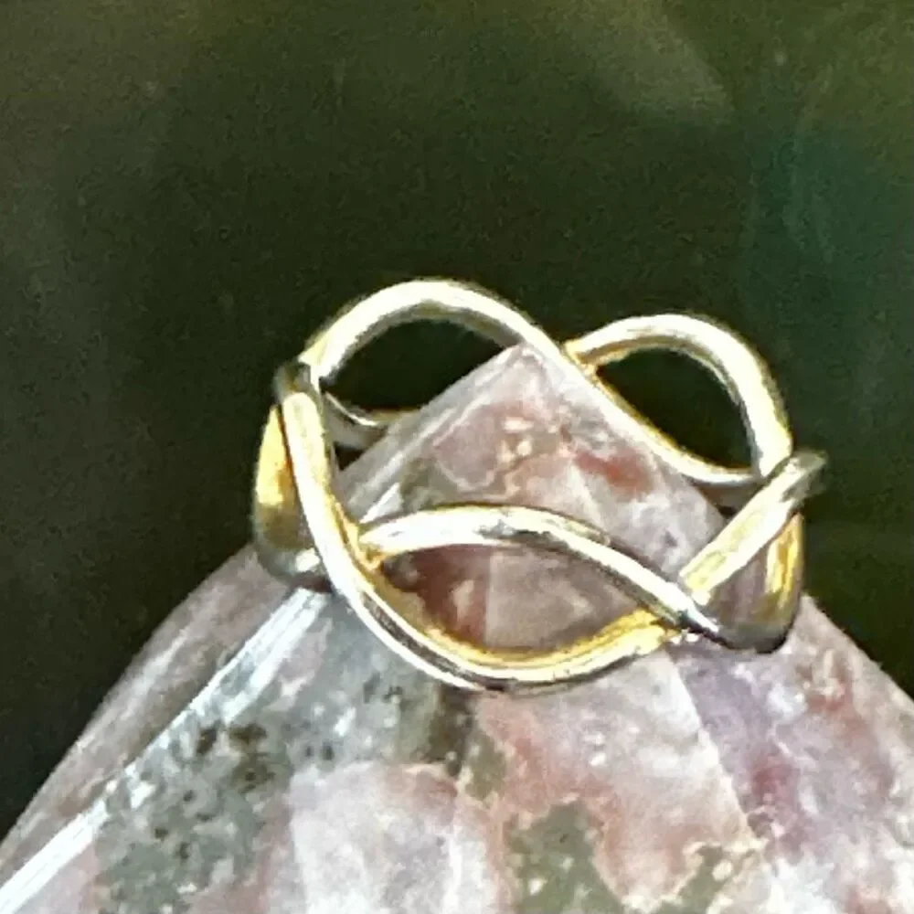 Infinity Twist Band Ring infinity twist